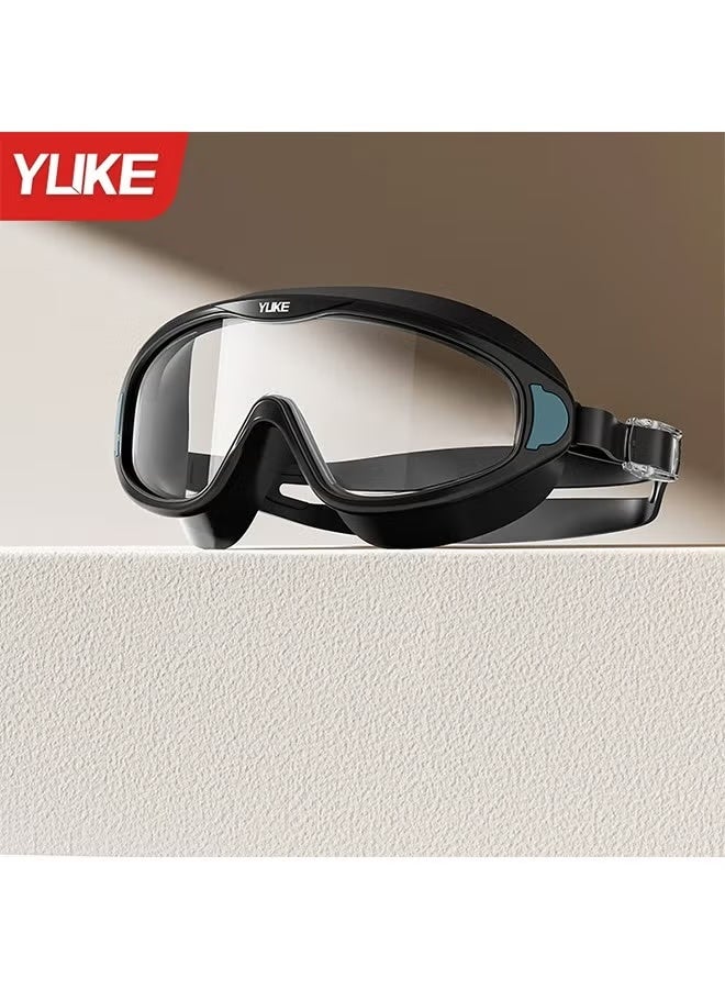 YUKE Anti - Fog And Waterproof Swimming Goggles For Adults - High - Definition, Professional, Large - Frame, Unisex Style With Matching Swim Cap - Image 1